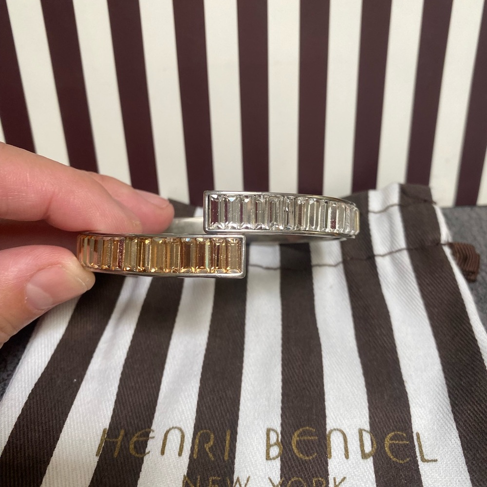 Henri Bendel Swarovski Crystal 2 toned Bracelet